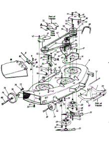 Deck Assembly parts for White Outdoor Garden Tractor 140-846H190 / 1990 from AppliancePartsPros.com