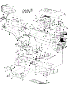 Body Assembly parts for White Outdoor Garden Tractor 149-816-190 / 1989 from AppliancePartsPros.com