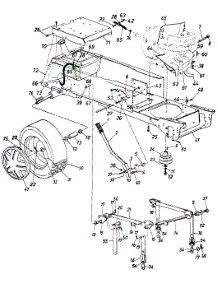 Rear Wheel Assembly parts for White Outdoor Garden Tractor 149-816-190 / 1989 from AppliancePartsPros.com