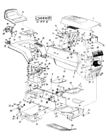Side Covers, Hood, Rear Fender & Seat parts for White Outdoor Garden Tractor 132-836H190 / 1992 from AppliancePartsPros.com