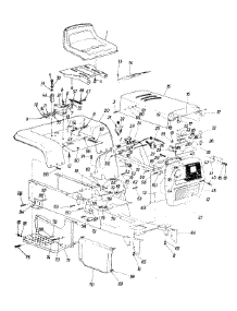 Seat, Hood, Rear Fender & Frame parts for White Outdoor Garden Tractor 142-996-190 / 1992 from AppliancePartsPros.com