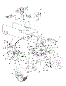 Steering, Steering Column Assy & Front Wheel parts for White Outdoor Garden Tractor 142-996-190 / 1992 from AppliancePartsPros.com