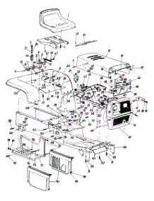 Frame Assembly, Dash & Hood parts for White Outdoor Garden Tractor 143-996-190 / 1993 from AppliancePartsPros.com