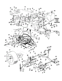 Gas Tank & Hydrostatic Pump parts for White Outdoor Garden Tractor 143-998-190 / 1993 from AppliancePartsPros.com