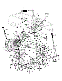 Tractor Frame parts for White Outdoor Garden Tractor 144-998-190 / 1994 from AppliancePartsPros.com