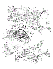 Wheel And Frame Assembly parts for White Outdoor Garden Tractor 144-998-190 / 1994 from AppliancePartsPros.com