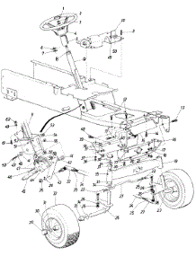 Steering Assembly parts for White Outdoor Garden Tractor 147-996-190 / 1987 from AppliancePartsPros.com