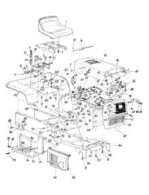Hood, Seat, Running Board & Rear Fender parts for White Outdoor Garden Tractor 14A-992-190 / 1997 from AppliancePartsPros.com