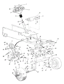 Steering Mechanism & Front Wheel parts for White Outdoor Garden Tractor 14A-992-190 / 1997 from AppliancePartsPros.com