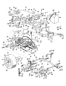 Hitch Plate, Peerless Transaxle & Cross Shaft parts for White Outdoor Garden Tractor 14A-992-190 / 1998 from AppliancePartsPros.com
