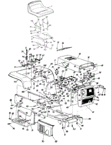 Seat & Hood parts for White Outdoor Garden Tractor 14A-992-190 / 1998 from AppliancePartsPros.com
