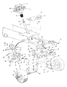 Steering Mechanism & Front Wheel parts for White Outdoor Garden Tractor 14A-992-190 / 1998 from AppliancePartsPros.com