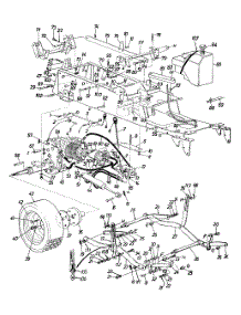 Lift Assembly & Fuel Tank parts for White Outdoor Garden Tractor 14A-992-190 / 1999 from AppliancePartsPros.com