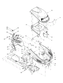 Hood & Fuel Tank parts for White Outdoor Garden Tractor 14AJ816H190 / 2000 from AppliancePartsPros.com