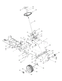 Steering, Front Wheel & Axle parts for White Outdoor Garden Tractor 14AJ816H190 / 2000 from AppliancePartsPros.com