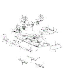Mower Deck 50-Inch parts for White Outdoor Garden Tractor 14AV836P190 / 1998 from AppliancePartsPros.com