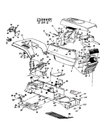 Side Panel & Rear Fender parts for White Outdoor Garden Tractor 14AV836P190 / 1998 from AppliancePartsPros.com