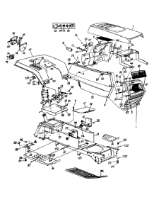 Hood & Fender Assembly parts for White Outdoor Garden Tractor 14AV836P190 / 1999 from AppliancePartsPros.com
