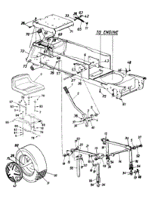 Seat, Fuel Tank, Rear Wheel, Lift parts for White Outdoor Garden Tractor 14AV836P190 / 1999 from AppliancePartsPros.com