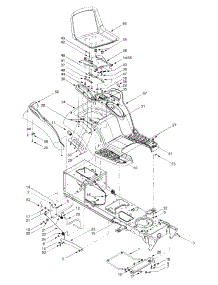 Seat, Fender & Frame parts for White Outdoor Garden Tractor 14A9816K190 / 2003 from AppliancePartsPros.com