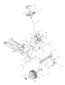 Steering, Front Wheel & Axle parts for White Outdoor Garden Tractor 14A9816K190 / 2003 from AppliancePartsPros.com