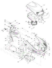 Hood, Fuel Tank, Electrical parts for White Outdoor Garden Tractor 14AZ816K190 / 2002 from AppliancePartsPros.com