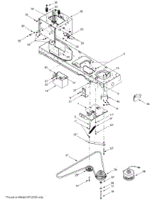 Pto, Battery, Frame parts for White Outdoor Garden Tractor 14AZ816K190 / 2002 from AppliancePartsPros.com