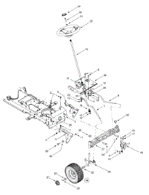 Steering, Front Wheels, Axle parts for White Outdoor Garden Tractor 14AZ816K190 / 2002 from AppliancePartsPros.com