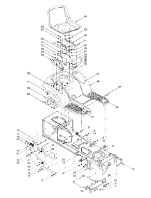 Seat, Fender, & Frame parts for White Outdoor Garden Tractor 14AZ816P190 / 2000 from AppliancePartsPros.com