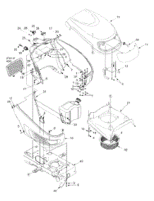 Hood & Fuel Tank parts for White Outdoor Garden Tractor 14A9816K790 / 2004 from AppliancePartsPros.com