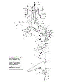 Pto, Battery & Frame parts for White Outdoor Garden Tractor 14A9816K790 / 2004 from AppliancePartsPros.com