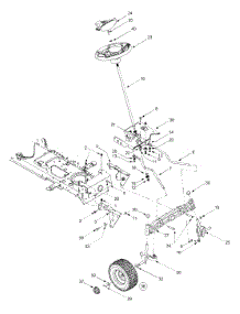 Steering & Front Wheels parts for White Outdoor Garden Tractor 14A9816K790 / 2004 from AppliancePartsPros.com