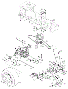 Drive Assembly parts for White Outdoor Garden Tractor 14AA815K790 / 2007 from AppliancePartsPros.com