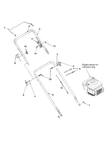 Handle & Controls parts for White Outdoor Lawn Mower 11A-599I190 / 2000 from AppliancePartsPros.com