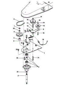 Spindle Plate Assembly parts for White Outdoor Chore Performer 25A-100-190 / 2000 from AppliancePartsPros.com