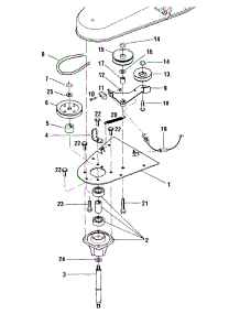 Spindle Plate Assembly parts for White Outdoor Chore Performer 25A-110-190 / 1998 from AppliancePartsPros.com