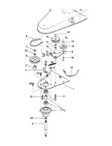 Spindle Plate Assembly parts for White Outdoor Chore Performer 25A-100-190 / 1999 from AppliancePartsPros.com