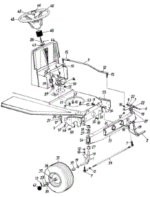 Steering Assembly parts for White Outdoor Lawn Tractor 130-425E190 / 1990 from AppliancePartsPros.com