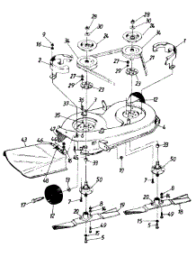 Deck Assembly parts for White Outdoor Lawn Tractor 138-346-190 / 1988 from AppliancePartsPros.com