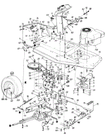 Engine, Lower Deck & Drive System parts for White Outdoor Lawn Tractor 132-455F190 / 1992 from AppliancePartsPros.com