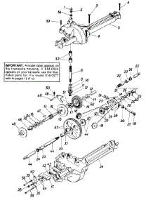 Single Speed Transaxle - 618-0024 parts for White Outdoor Lawn Tractor 132-455F190 / 1992 from AppliancePartsPros.com