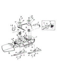 Mowing Deck parts for White Outdoor Lawn Tractor 133H471F190 / 1993 from AppliancePartsPros.com