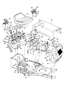 Seat, Hood & Grille parts for White Outdoor Lawn Tractor 135C471F190 / 1995 from AppliancePartsPros.com