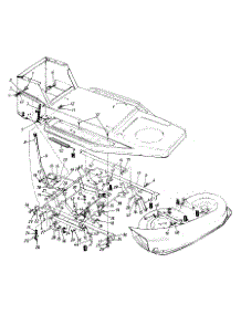 Deck Assembly parts for White Outdoor Lawn Tractor 136C471F190 / 1996 from AppliancePartsPros.com