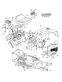 Seat And Hood Assembly parts for White Outdoor Lawn Tractor 13AA472F190 / 1998 from AppliancePartsPros.com