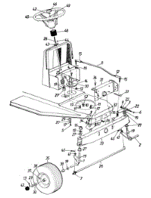 Steering Assembly parts for White Outdoor Lawn Tractor 130-317D190 / 1990 from AppliancePartsPros.com