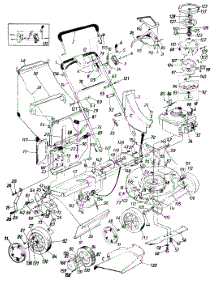 Mower Assembly parts for White Outdoor Lawn Mower 128-166B190 / 1988 from AppliancePartsPros.com