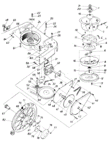 Drive Assembly parts for White Outdoor Lawn Mower 127-560-190 / 1987 from AppliancePartsPros.com