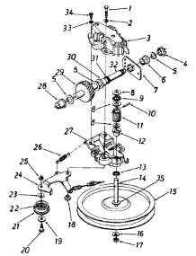 Transmission Assembly parts for White Outdoor Lawn Mower 127-560-190 / 1987 from AppliancePartsPros.com