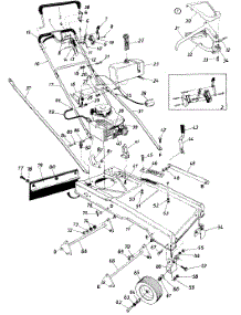 Handle & Frame Assembly parts for White Outdoor Lawn Mower 129-560B190 / 1989 from AppliancePartsPros.com